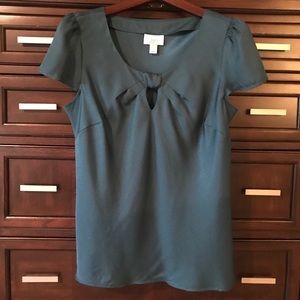 Ann Taylor Loft Emerald Green Blouse-Size Large